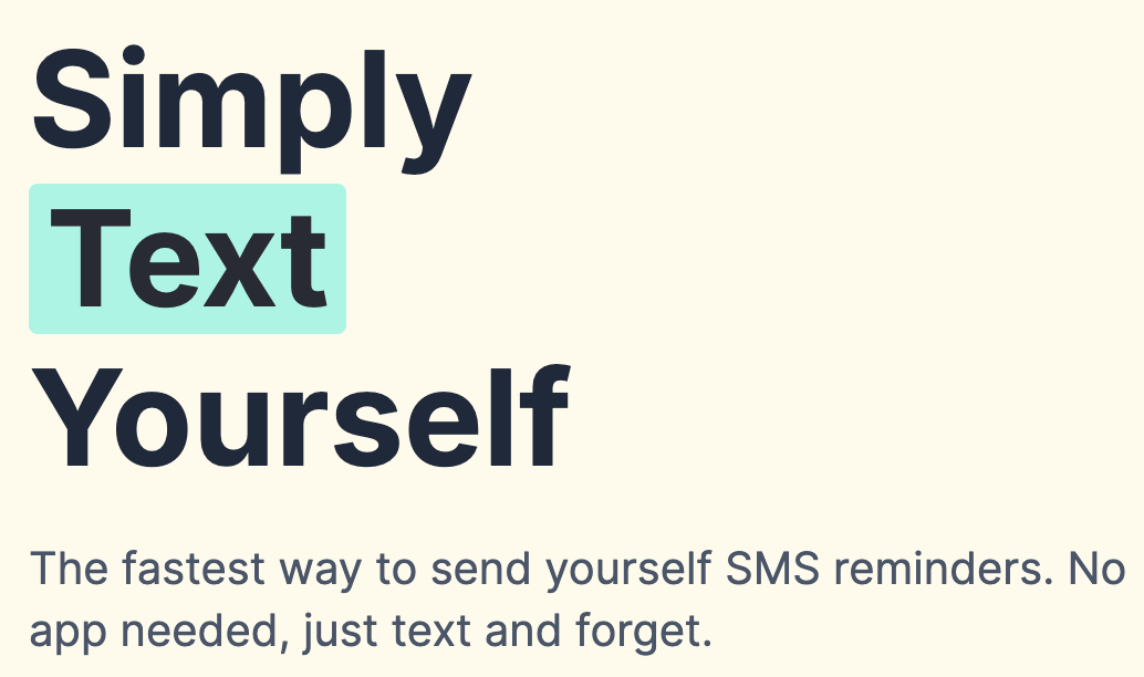 Text Yourself